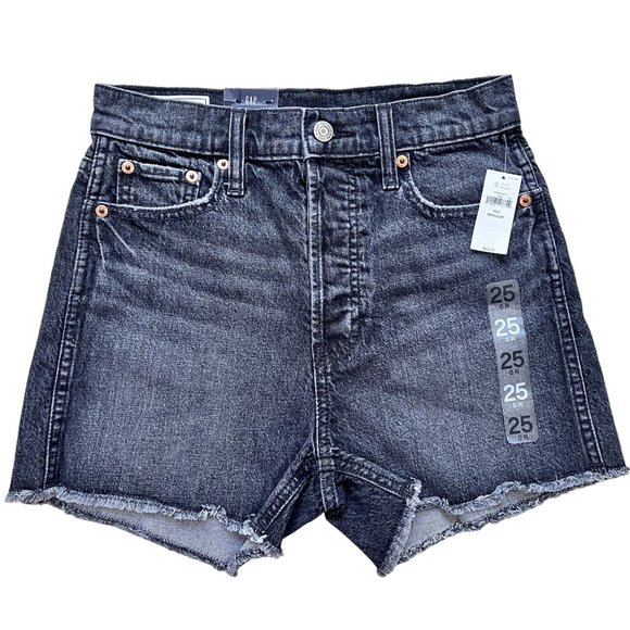 NWT Gap Cheeky Sky High Short Dark Grey Size 25 - Picture 3 of 11